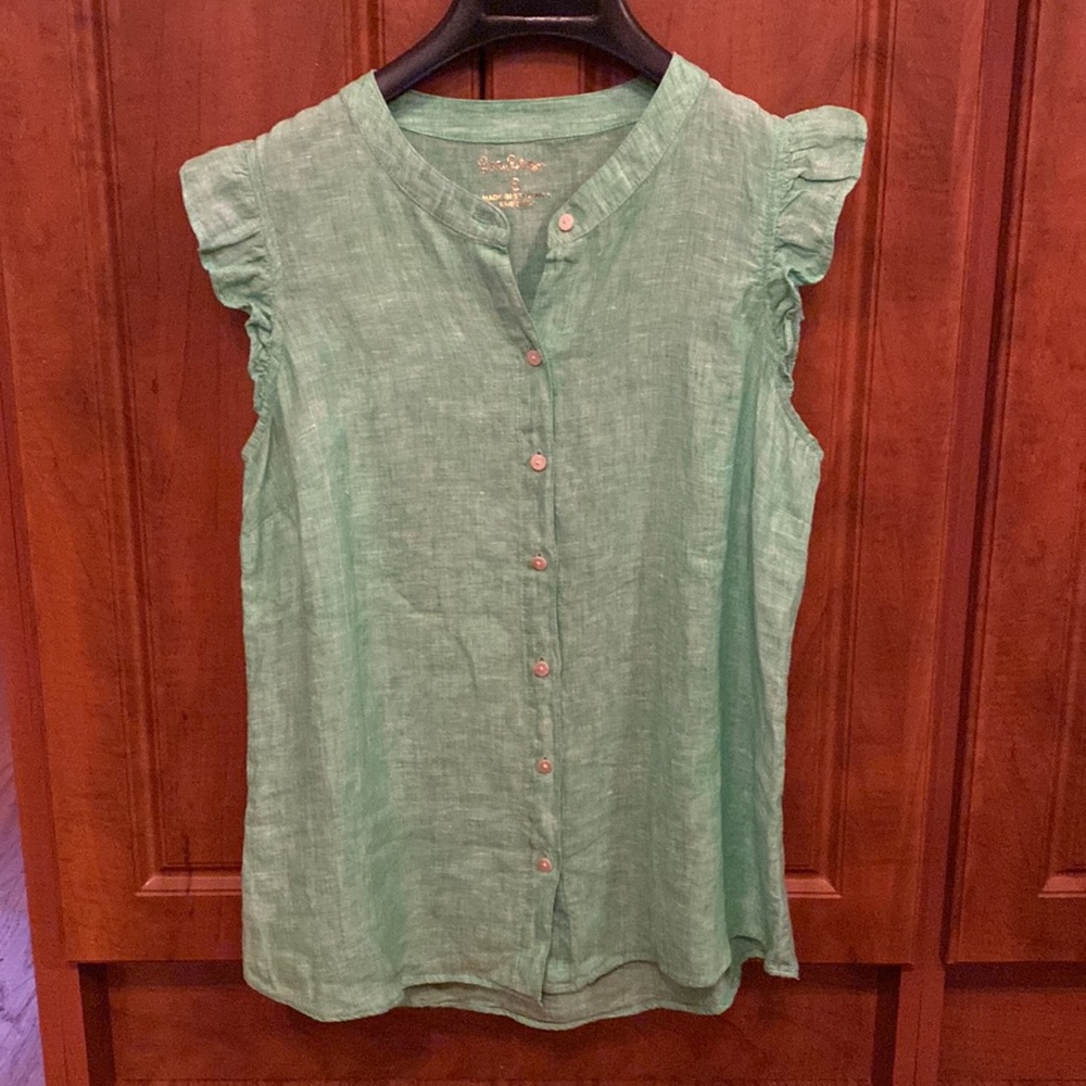 Lily Pulitzer linen top